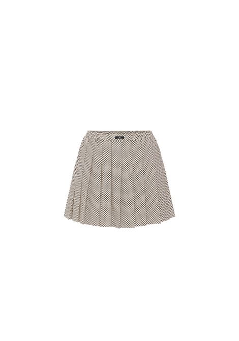Gonna Elisabetta Franchi donna GO11352E2 E84 burro e nero pieghe a pois ELISABETTA FRANCHI | Gonne | GO11352E2E84